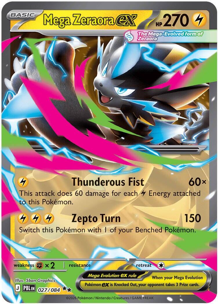 Mega Zeraora ex - 027/084 - Pitch Black