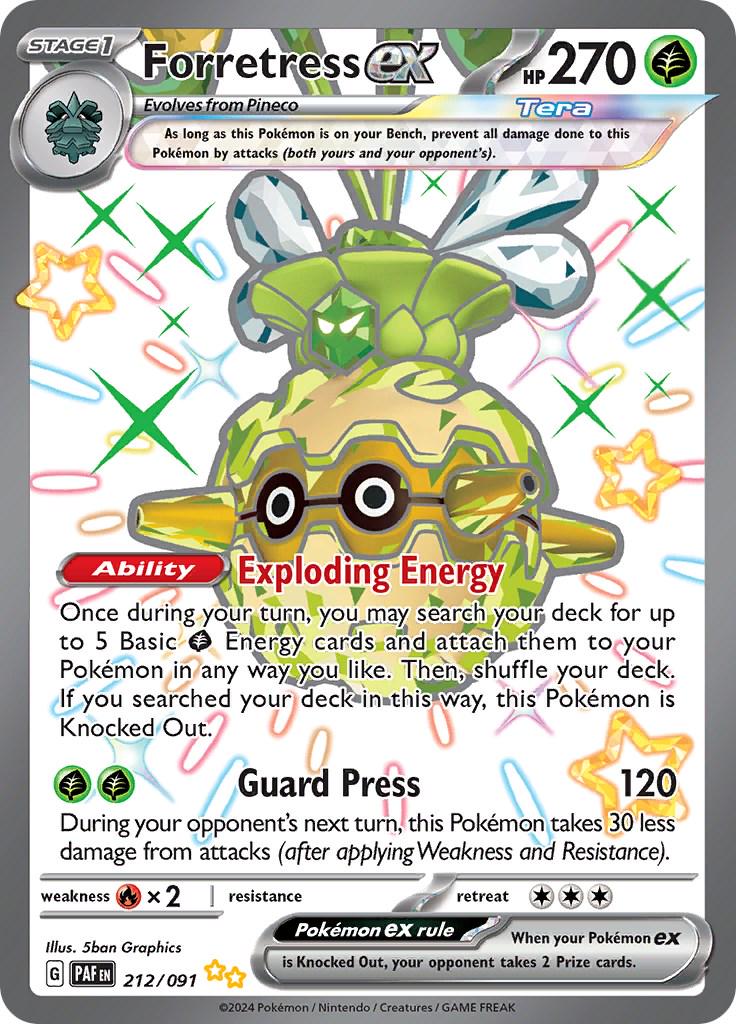 Forretress ex - 212/091 - Paldean Fates