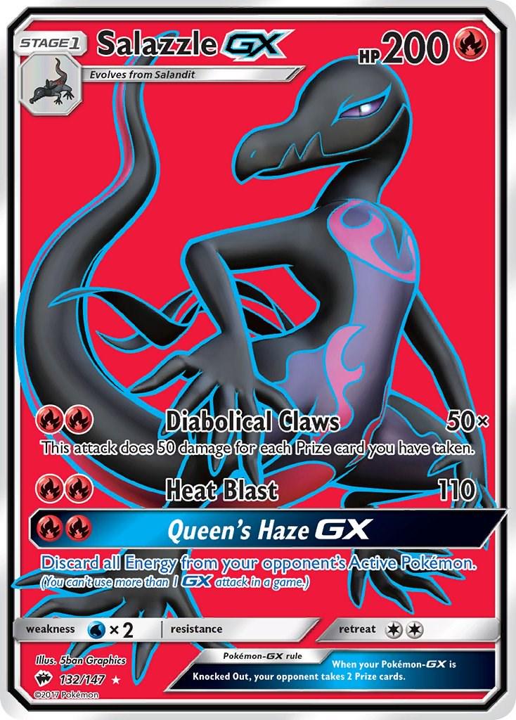 Salazzle GX (Full Art) - 132/147 - Burning Shadows