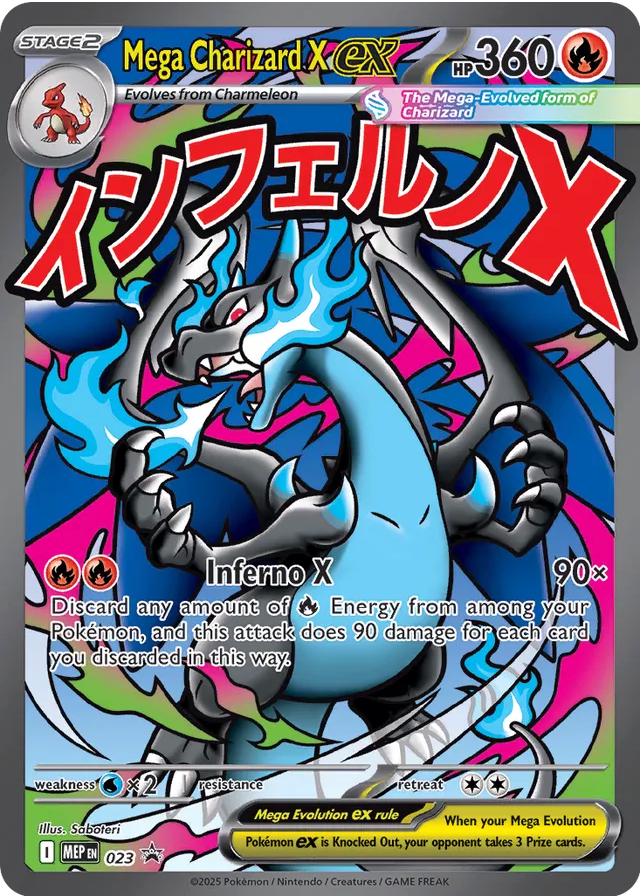 Mega Charizard X ex - 023 - Mega Evolution Promos