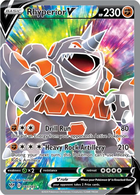 Rhyperior V (Full Art) - 181/189 - Darkness Ablaze