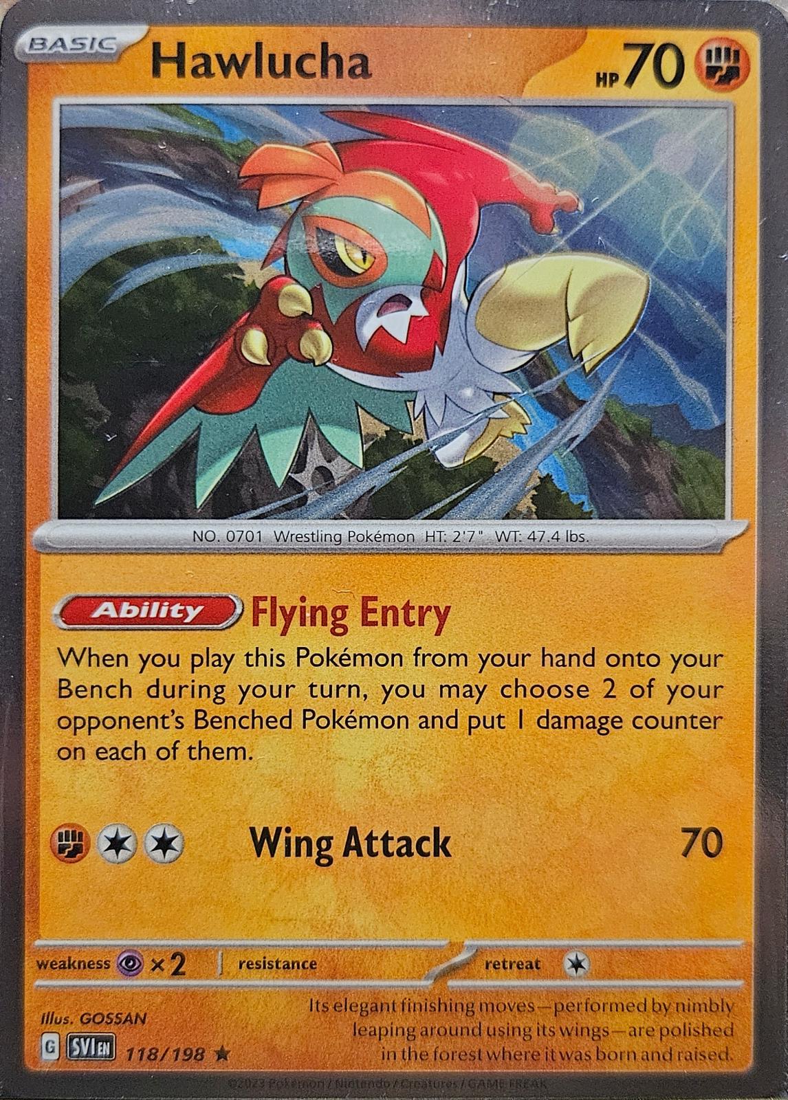 Hawlucha - 118/198 - Scarlet & Violet Base Set