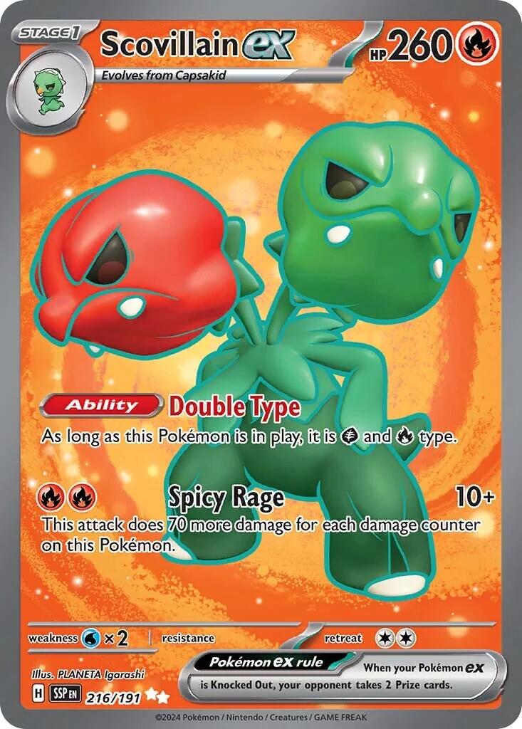 Scovillain ex - 216/191 - Surging Sparks