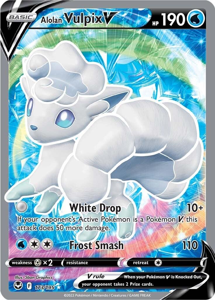 Alolan Vulpix V (Full Art) - 173/195 - Silver Tempest