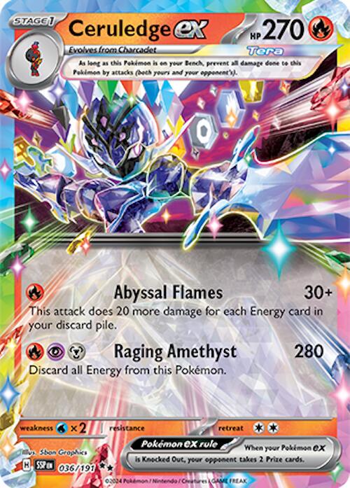 Ceruledge ex - 036/191 - Surging Sparks