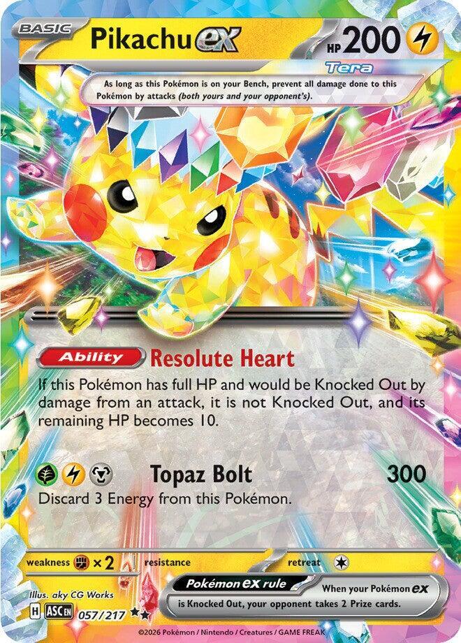Pikachu ex - 057/217 - Ascended Heroes
