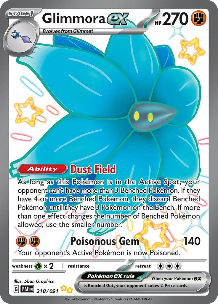 Glimmora ex - 218/091 - Paldean Fates