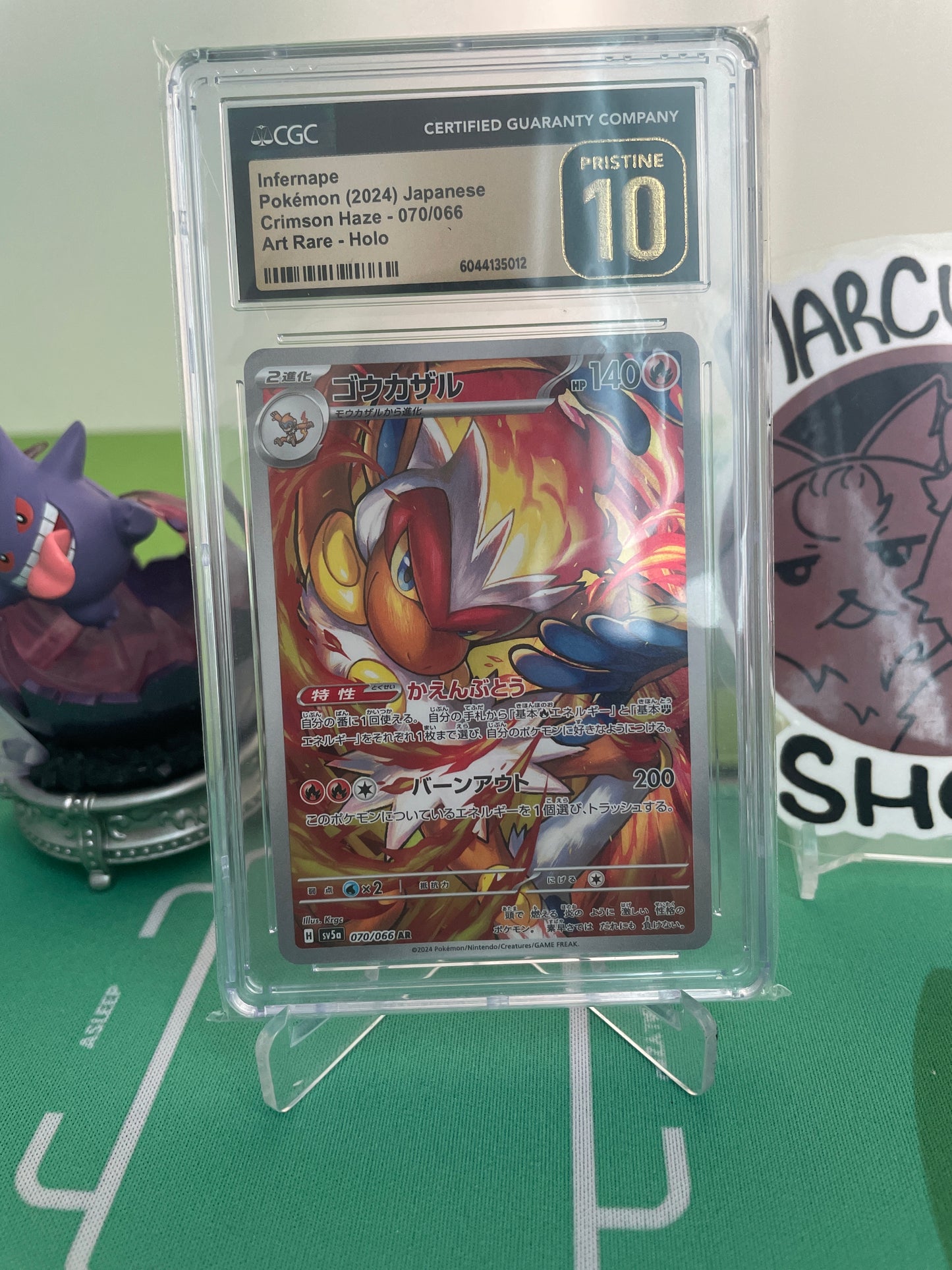 CGC 10.0 Pristine - Infernape (JP) - 070/066 - Crimson Haze