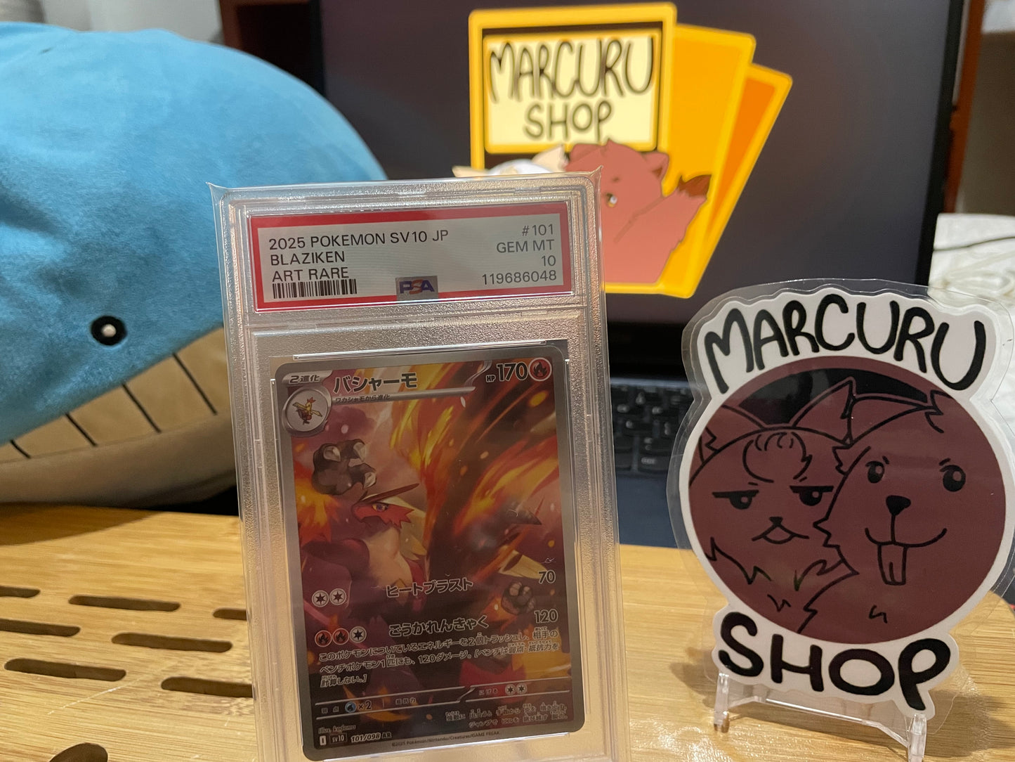 PSA 10 JP Blaziken - 101/098 - SV10: The Glory of Team Rocket (SV10)