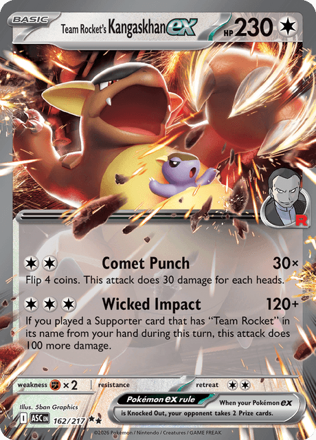 Team Rocket's Kangaskhan ex - 162/217 - Ascended Heroes