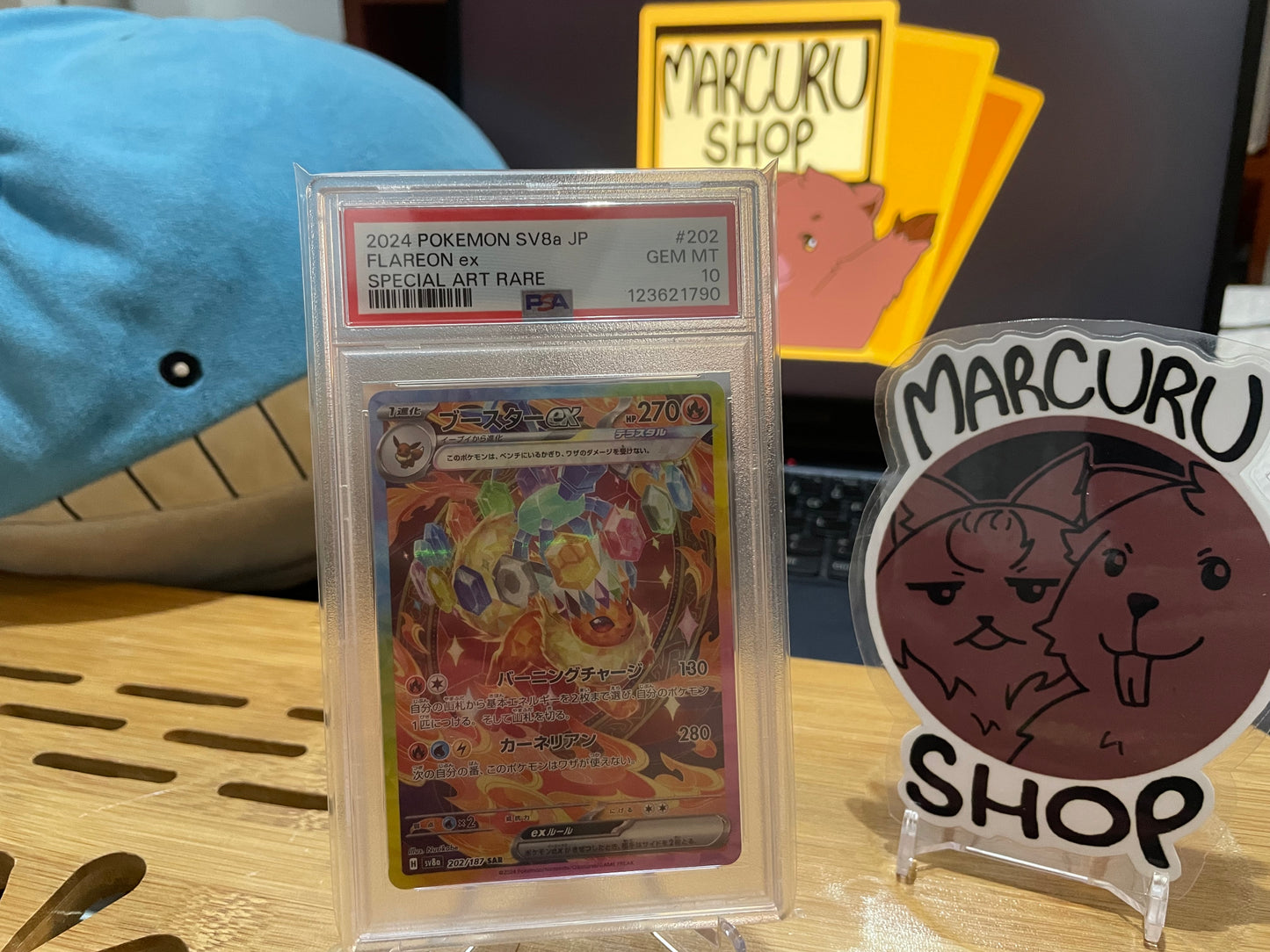PSA 10 JP Flareon ex - 202/187 - SV8a: Terastal Fest ex (SV8a)