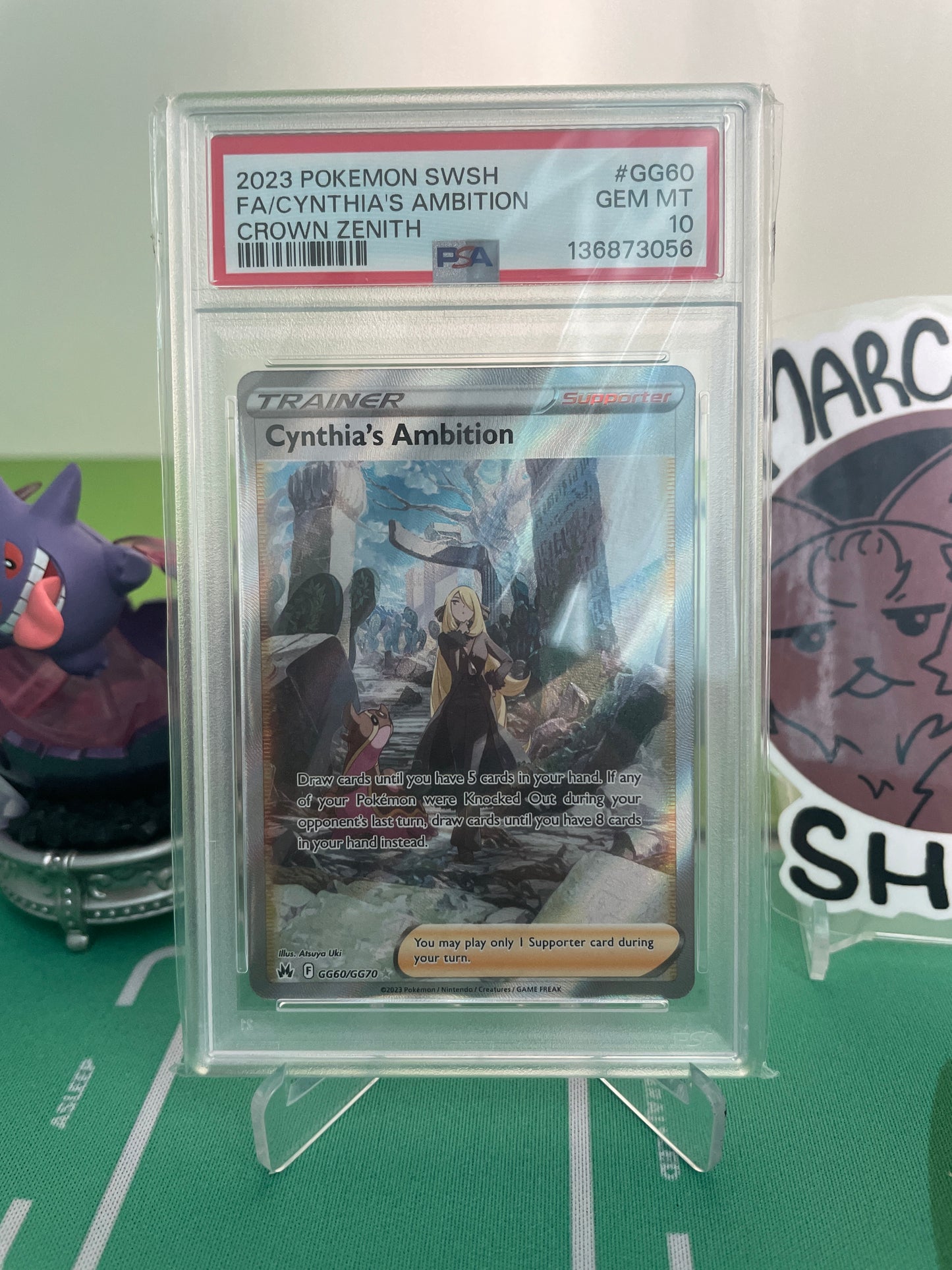 PSA 10.0 GEM - MT - Cynthia's Ambition - GG60/GG70 - Crown Zenith: Galarian Gallery
