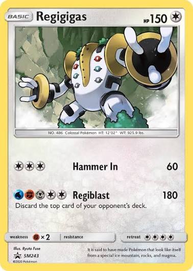 Regigigas - SM243 - Sun & Moon Promo