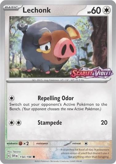 Lechonk - 154/198 (Store Promo) - 154/198 - Miscellaneous Cards & Products
