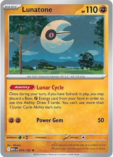Lunatone - 074/132 - Mega Evolution