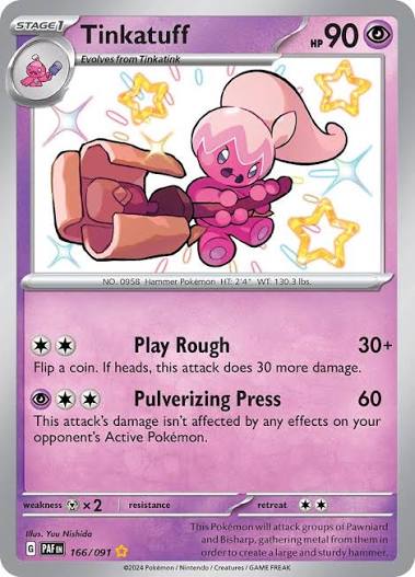 Tinkatuff - 166/091 - Paldean Fates