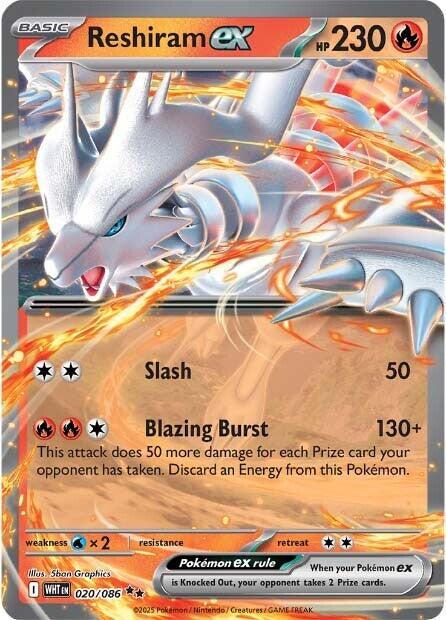Reshiram ex  - 020/086 - White Flare