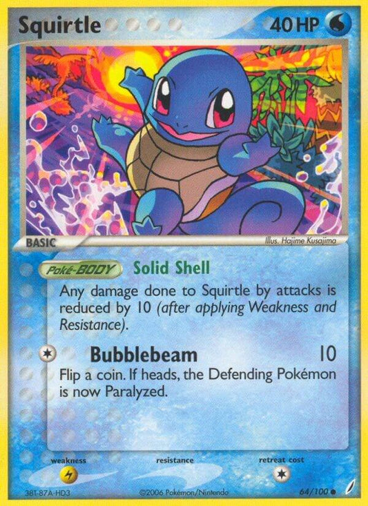 Squirtle (64)  - 64 - EX Crystal Guardians