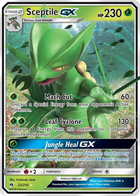 Sceptile GX  - 22 - Lost Thunder