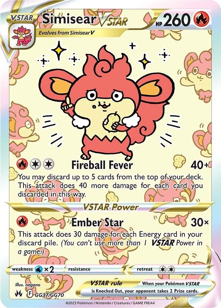 Simisear VSTAR - GG37/GG70 - Crown Zenith: Galarian Gallery