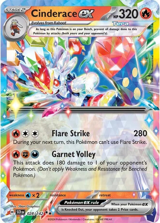 Cinderace ex - 028/142 - Stellar Crown