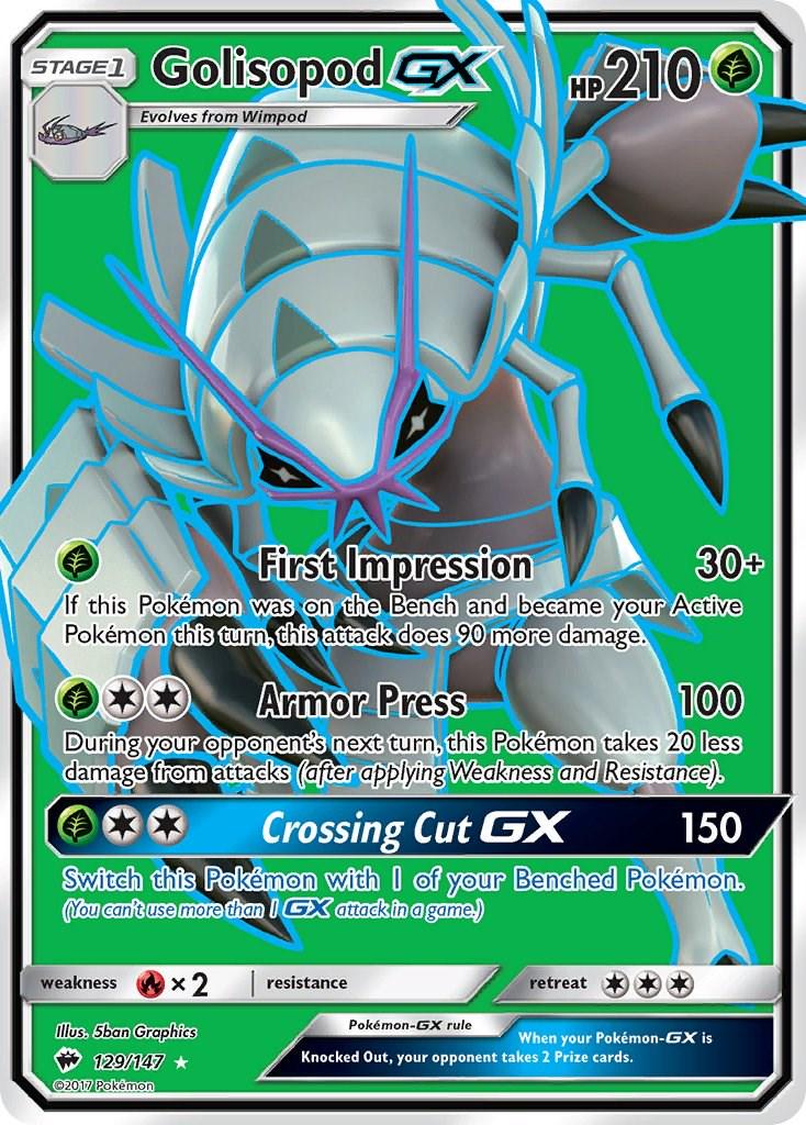 Golisopod GX (Full Art) - 129/147 - Burning Shadows