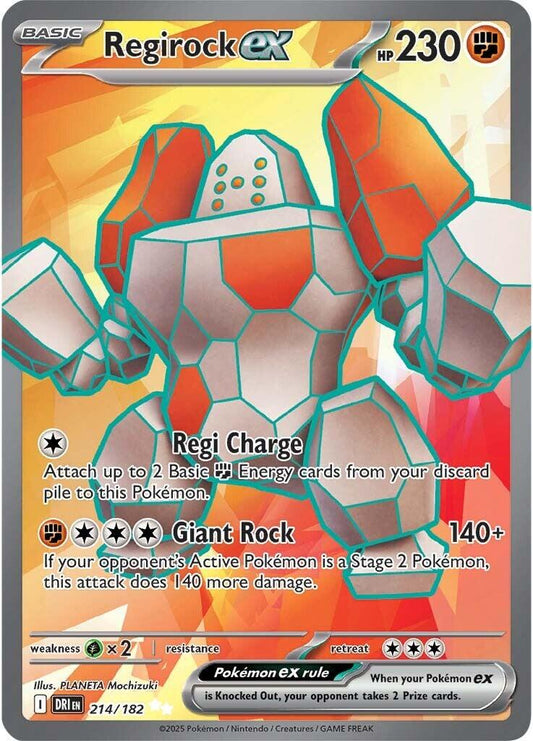 Regirock ex  - 214/182 - Destined Rivals