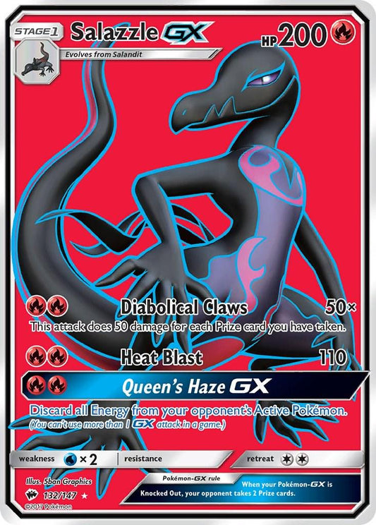 Salazzle GX (Full Art) - 132/147 - Burning Shadows