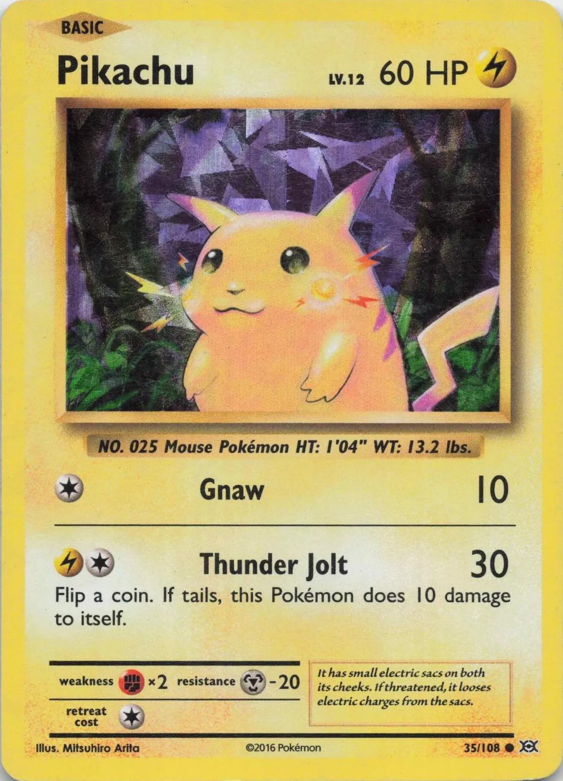 Pikachu (Cracked Ice Holo)  - 035/108 - Deck Exclusives