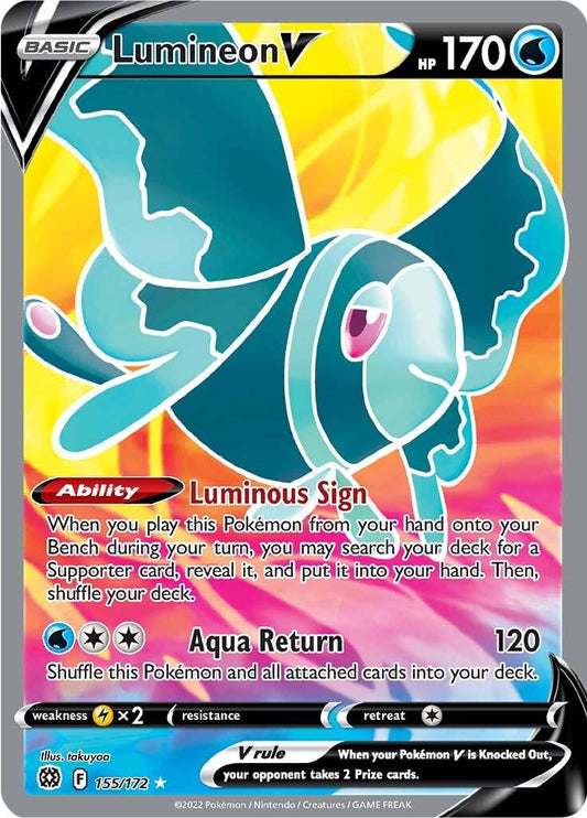 Lumineon V (Full Art)  - 155/172 - Brilliant Stars