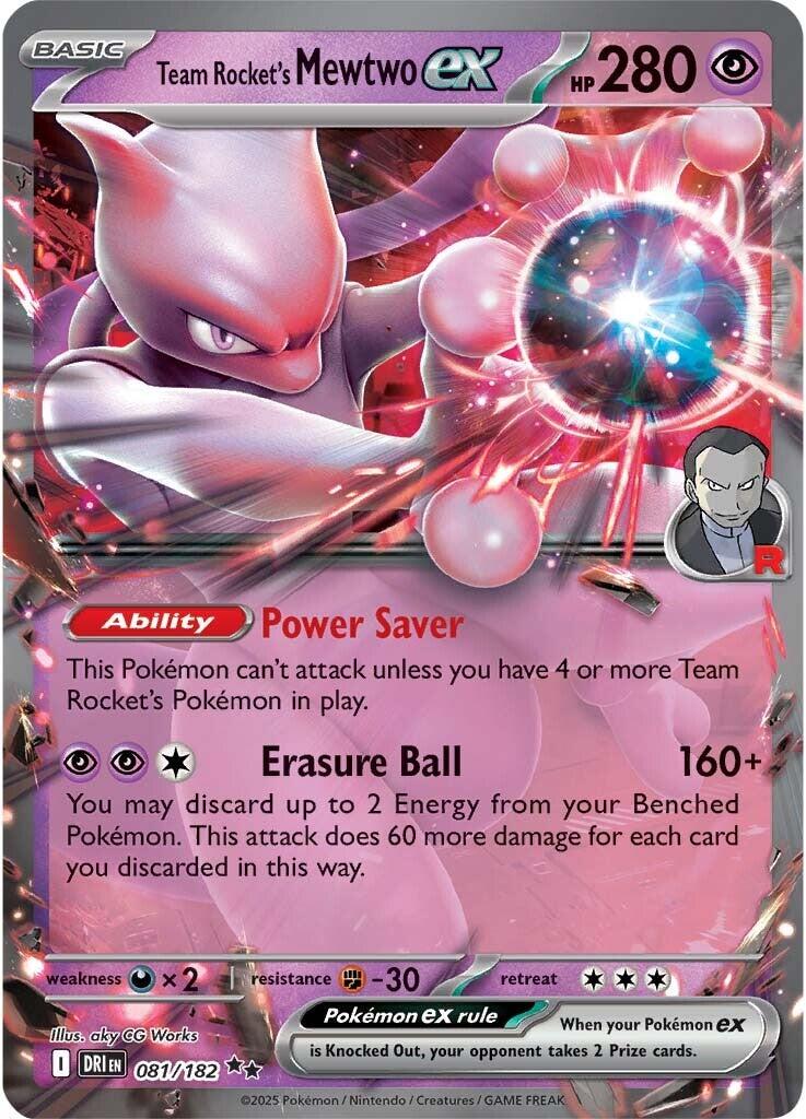 Team Rocket's Mewtwo ex  - 081/182 - Destined Rivals