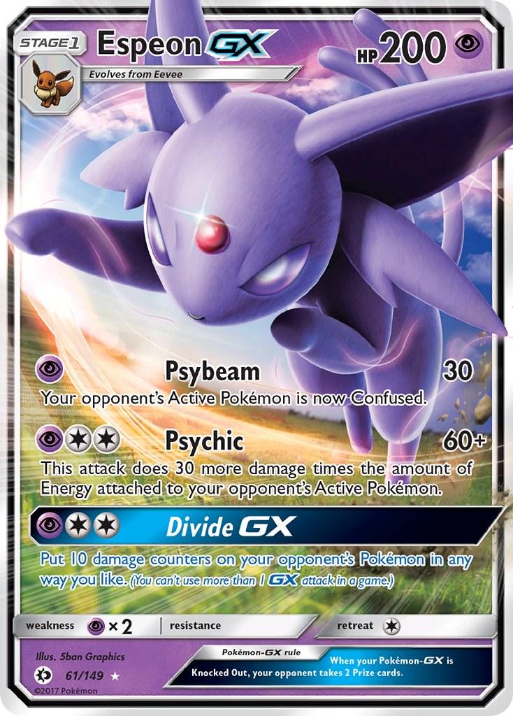 Espeon GX - 61 - Sun & Moon Base Set
