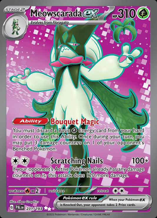 Meowscarada ex  - 231/193 - Paldea Evolved