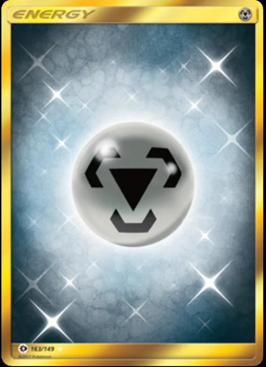 Metal Energy (Secret)  - 163 - Sun & Moon Base Set