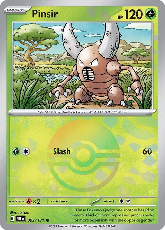 Pinsir (Poke Ball Pattern)  - 003/131 - Prismatic Evolutions