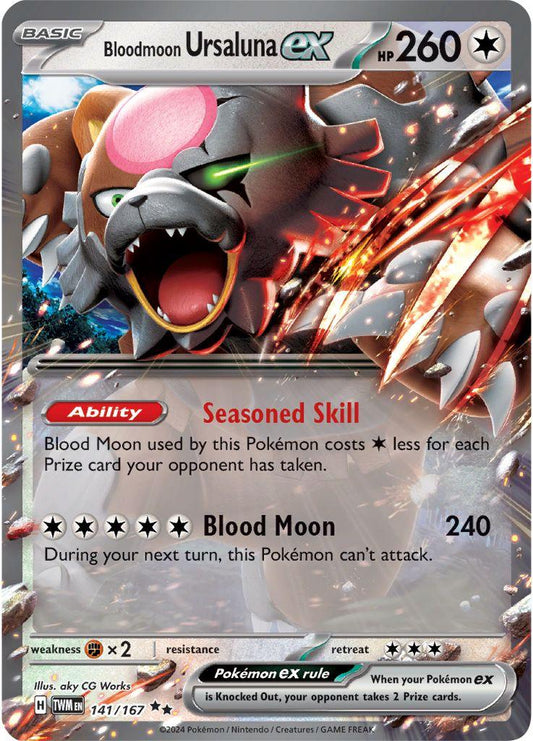 Bloodmoon Ursaluna ex  - 141/167 - Twilight Masquerade