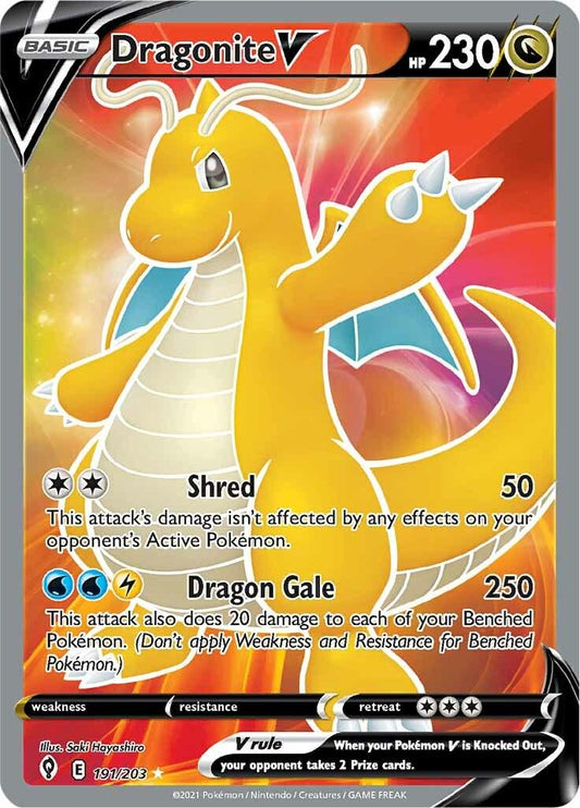 Dragonite V (Full Art) - 191/203 - Evolving Skies