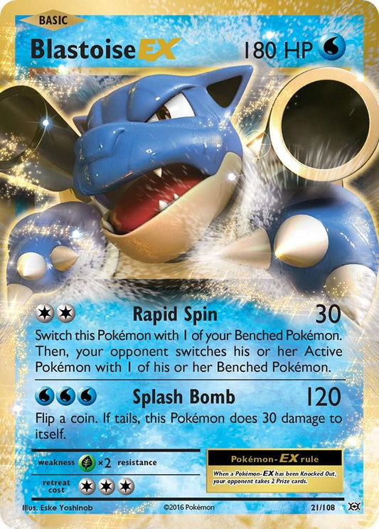 Blastoise EX  - 21/108 - Evolutions
