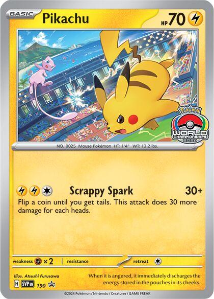 Pikachu  - 190 - Scarlet & Violet Promo