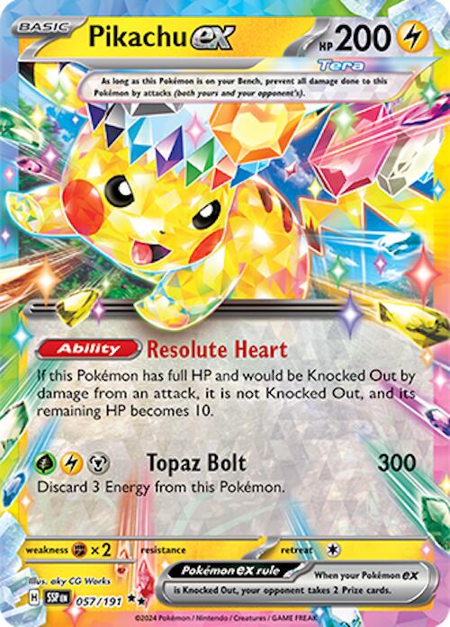 Pikachu ex  - 057/191 - Surging Sparks