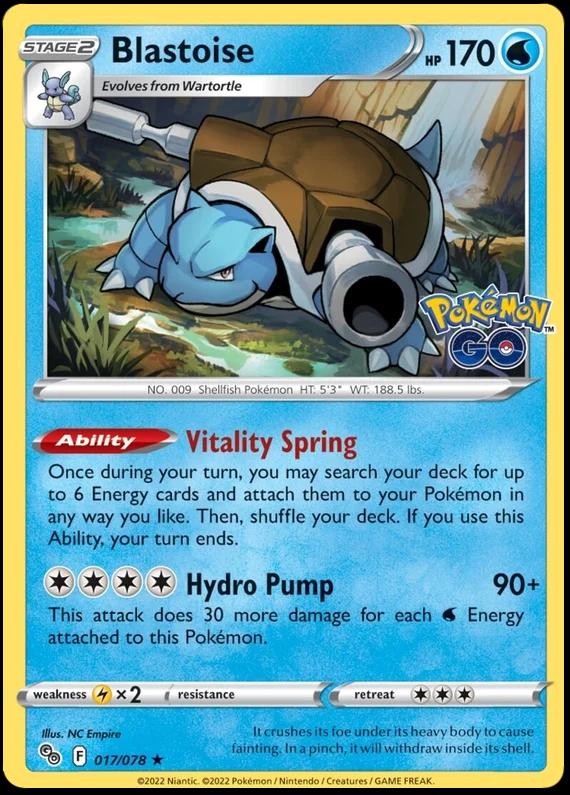 Blastoise  - 017/078 - Pokemon Go