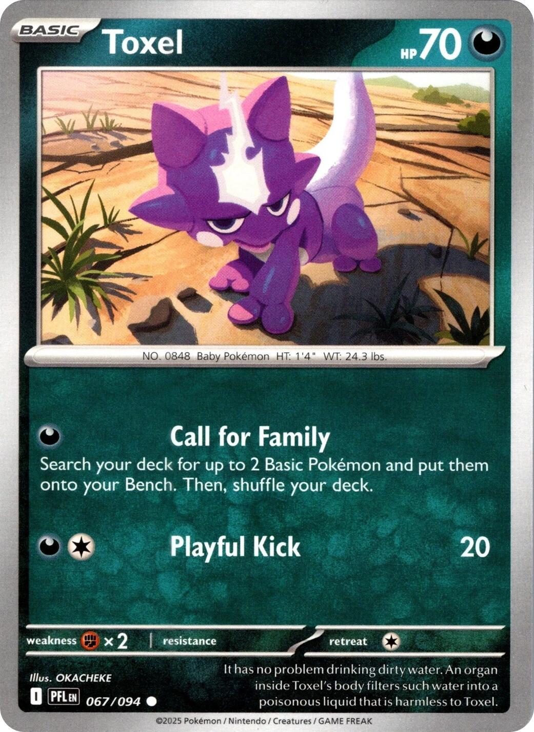 Toxel  - 067/094 - Phantasmal Flames