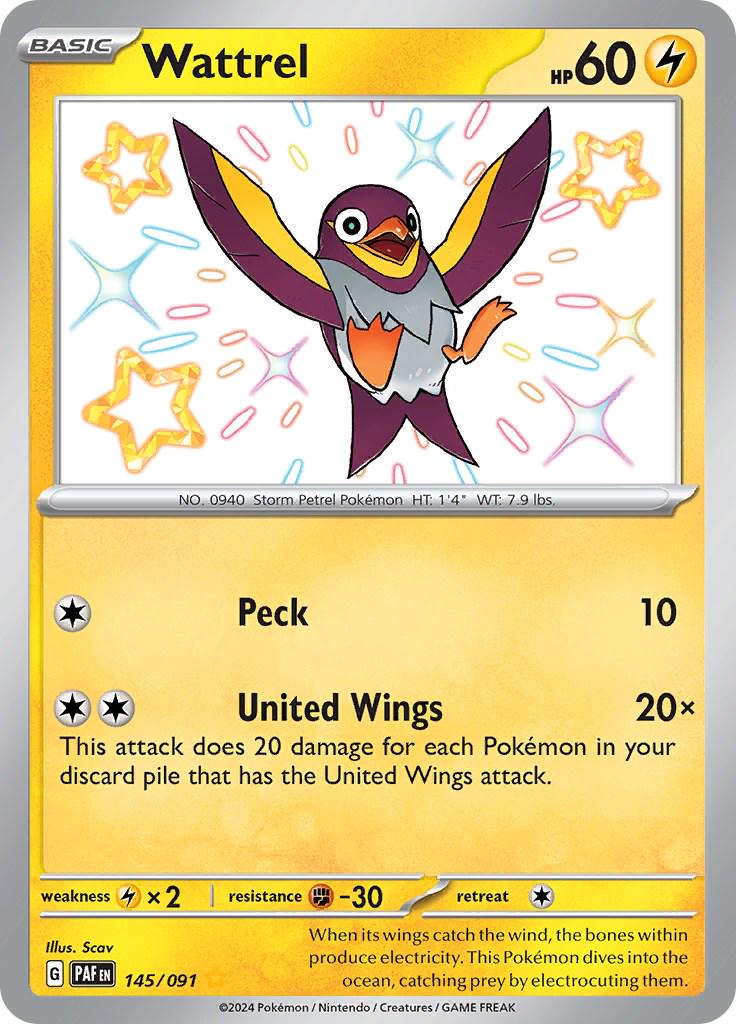 Wattrel - 145/091 - Paldean Fates