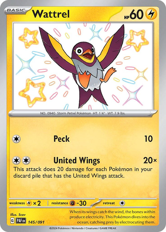 Wattrel - 145/091 - Paldean Fates