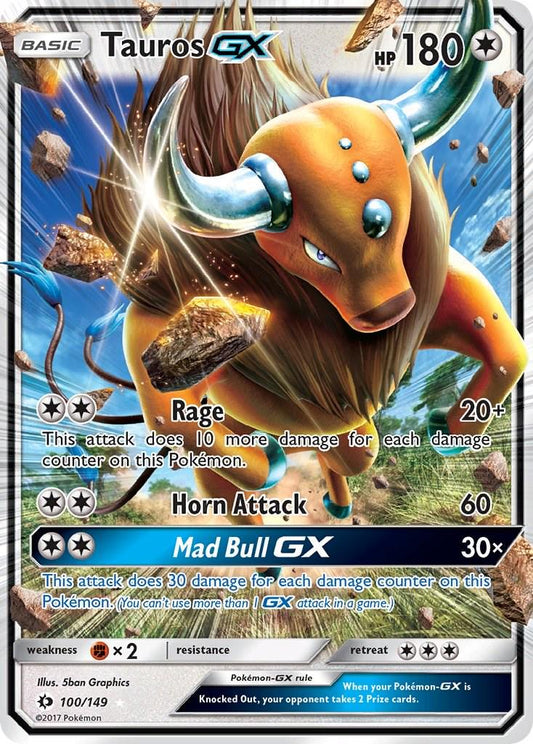 Tauros GX - 100 - Sun & Moon Base Set