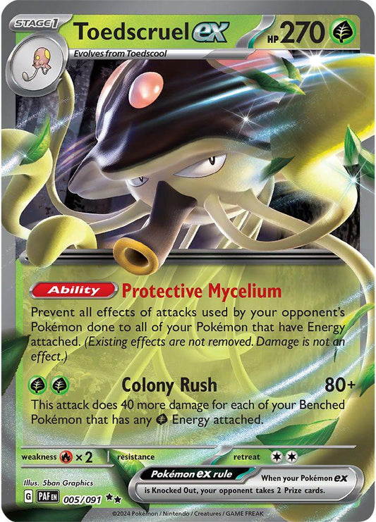 Toedscruel ex   - 005/091 - Paldean Fates