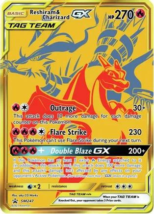 Reshiram & Charizard GX - SM247 - Sun & Moon Promo