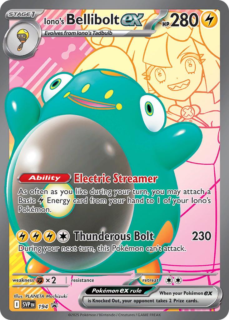 Iono's Bellibolt ex  - 194 - Scarlet & Violet Promo