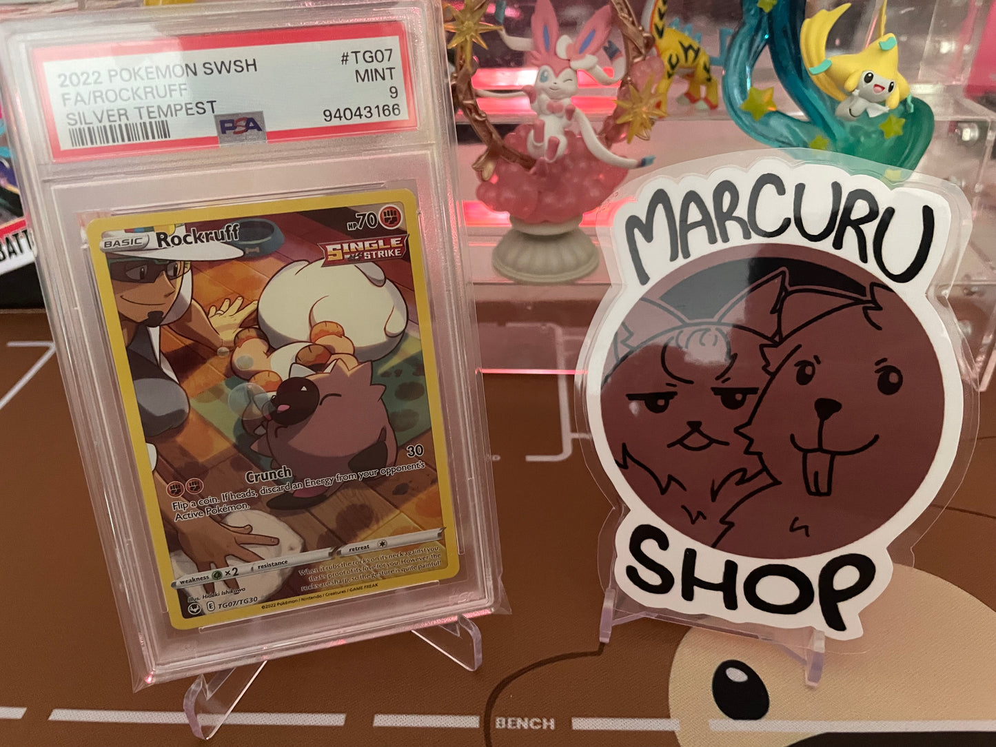 PSA 9 Rockruff - SWSH12: Silver Tempest Trainer Gallery (SWSH12: TG)