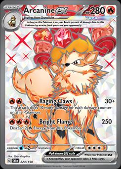 Arcanine ex - 224/198 - Scarlet & Violet Base Set